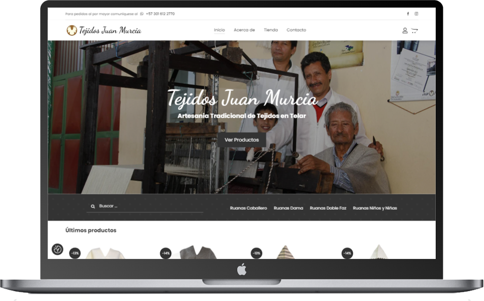 mockup sitio web tjm